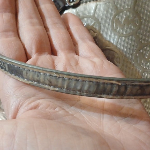 Michael Kors Bronze Tote Metalluc Chain-Link Shoulder Bag - Picture 11 of 12